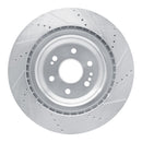 R1 Concepts Front Left Drilled & Slotted Brake Rotor for 2014-2020 Cadillac Escalade ESV