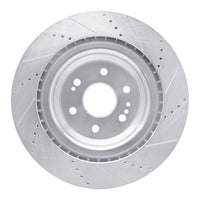 R1 Concepts Front Left Drilled & Slotted Brake Rotor for 2014-2020 Cadillac Escalade ESV