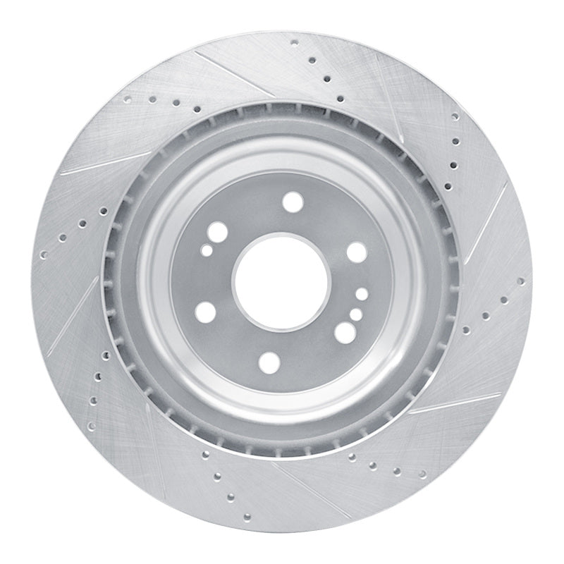 R1 Concepts Front Left Drilled & Slotted Brake Rotor for 2014-2020 Cadillac Escalade ESV
