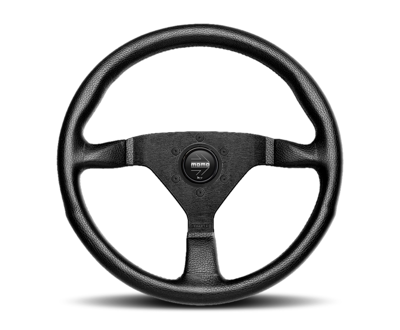 MOMO Montecarlo 350mm Steering Wheel with Black Leather and Red Stitching