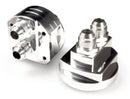 BLOX Racing Remote Oil Filter Relocation Kit - Polished for Enhanced Engine Access