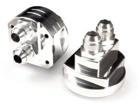 BLOX Racing Remote Oil Filter Relocation Kit - Polished for Enhanced Engine Access