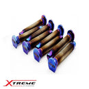 BLOX Racing Titanium Extended Wheel Studs for Honda Fit, M12x1.5mm, Burnt Finish - Pack of 8