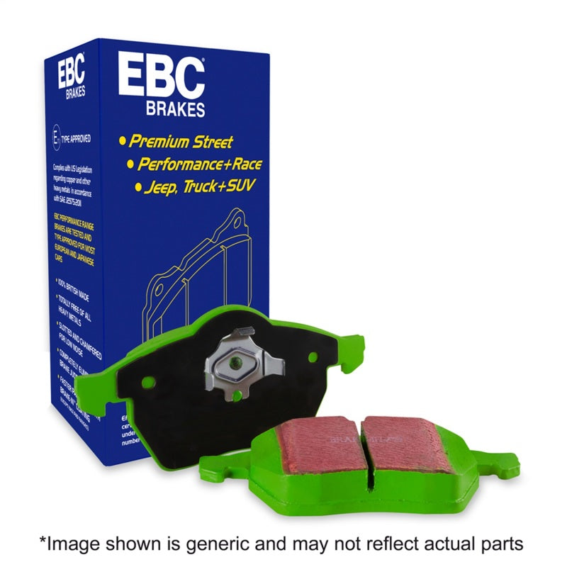 EBC Greenstuff 2000 Series Sport Brake Pads for Subaru Impreza and WRX Models
