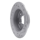 R1 1997-2006 Acura RSX Rear Left Drilled & Slotted Silver Brake Rotor