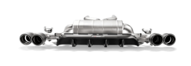 Akrapovic 2018-2020 BMW M5 F90 Rear Carbon Fiber Diffuser Matte with Red Logo
