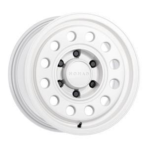 Nomad N501SA Convoy 17x8.5in / 6x139.7 BP / -10mm Offset / 106.1mm Orificio - Rueda blanca brillante