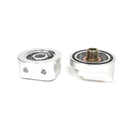BLOX Racing Remote Oil Filter Relocation Kit - Polished for Enhanced Engine Access