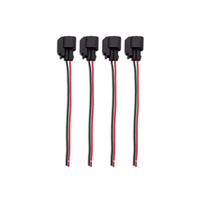 BLOX Racing EV14 Female Injector Pigtail Set of 4 – Compatible with Automotive Fuel System Connectors