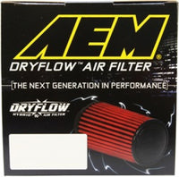 AEM Induction 3.25-inch DryFlow Short Neck 5-inch Element Filter - Universal Clamp-On Air Filter for Enhanced Performance