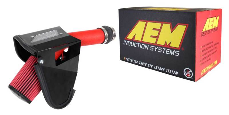 AEM Induction 2019-2021 Subaru WRX STI 2.5L Cold Air Intake System - Wrinkle Red