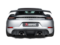 Akrapovic Slip-On Race Line Exhaust for Porsche Cayman GT4 (718) 2020+ Titanium - Part AKR S-PO/TI/18/1