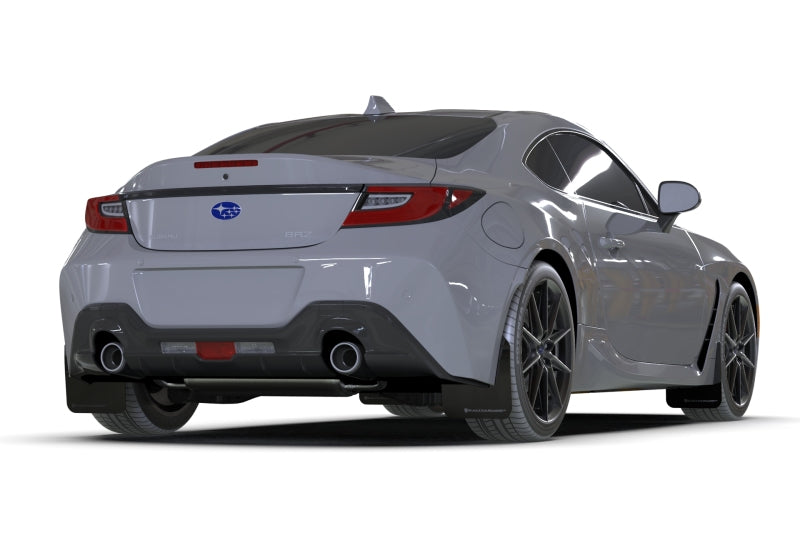 Rally Armor 22-25 Subaru BRZ / Toyota GR86 Black UR Mud Flap w/Dark Grey Logo (MF99-UR-BLK-DGRY)