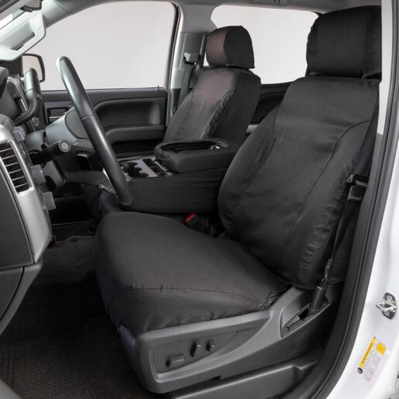Covercraft 22-23 Toyota Tundra Polycotton SeatSaver Custom Front Row Seat Covers - Charcoal (SS2589PCCH)