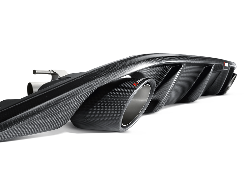 Akrapovic Rear Carbon Fiber Diffuser for 2013-2016 Volkswagen Golf GTI (VII) - Matte Finish