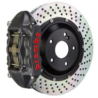 Brembo 23+ GR Corolla Rear GTS BBK 4 Piston Cast 345x28 2pc Rotor Drilled-Black HA (2P1.8062AS)