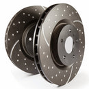 EBC GD Series Sport Slotted Rear Brake Rotors for Subaru Legacy, Outback, and WRX (Part No. EBCGD7710)