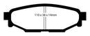 EBC Redstuff Ceramic Low Dust Rear Brake Pads for Subaru Legacy and BRZ – Part Number ebcDP31584C