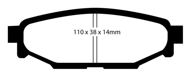 EBC Redstuff Ceramic Low Dust Rear Brake Pads for Subaru Legacy and BRZ – Part Number ebcDP31584C
