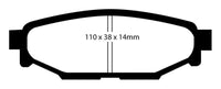EBC Bluestuff NDX Rear Brake Pads for Subaru Legacy and Impreza - High Friction Racing Performance