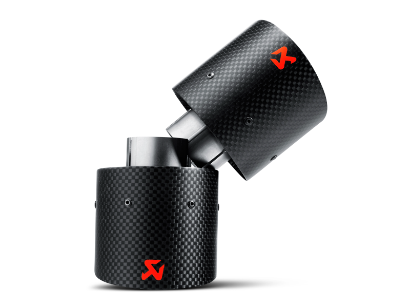 Akrapovic Carbon Tail Pipe Set for 2007-2014 Mini Cooper S R56/R57 by Akrapovic Part Number akrTP-MINR56/57-CA