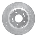 R1 Concepts Genesis G70 Rear Right Drilled & Slotted Silver Brake Rotor (Part Number RNC631-21041R)