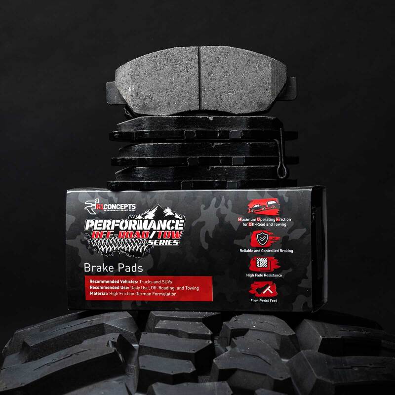 R1 2020-2025 Chevy Silverado 3500 HD Front/Rear Performance Off-Road/Tow Brake Pads & Hardware Kit