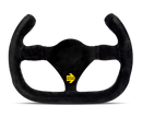 MOMO MOD27/C 270mm Black Suede and Black Spokes Steering Wheel