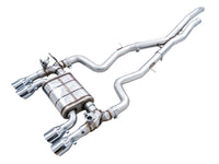 AWE Tuning BMW F8X M3/M4 SwitchPath Cat-Back Exhaust - Chrome Silver Tips