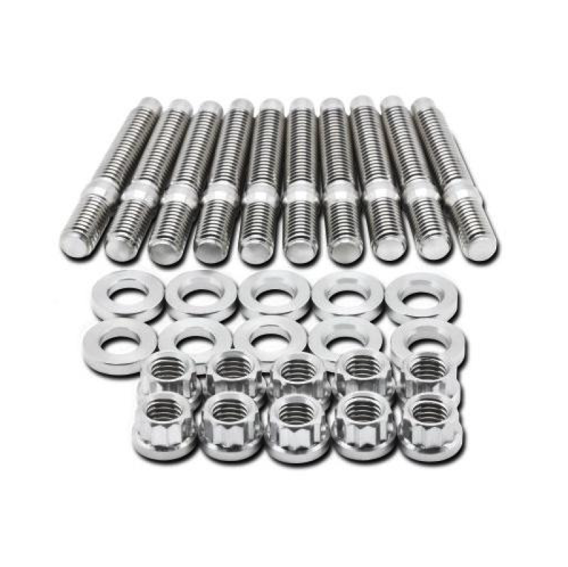 BLOX Racing Manifold M8x1.25x45mm Stud Kit - 10 Pieces