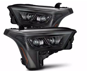 AlphaRex 22-23 Toyota Tundra LUXX-Series Proj. Headlights Alpha-Black (Req. Conv 810029 OR 810030) (880873)