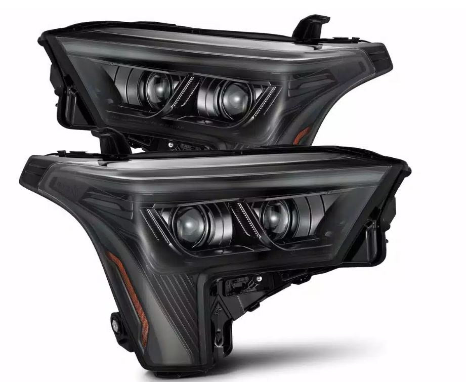 AlphaRex 22-23 Toyota Tundra LUXX-Series Proj. Headlights Alpha-Black (Req. Conv 810029 OR 810030) (880873)