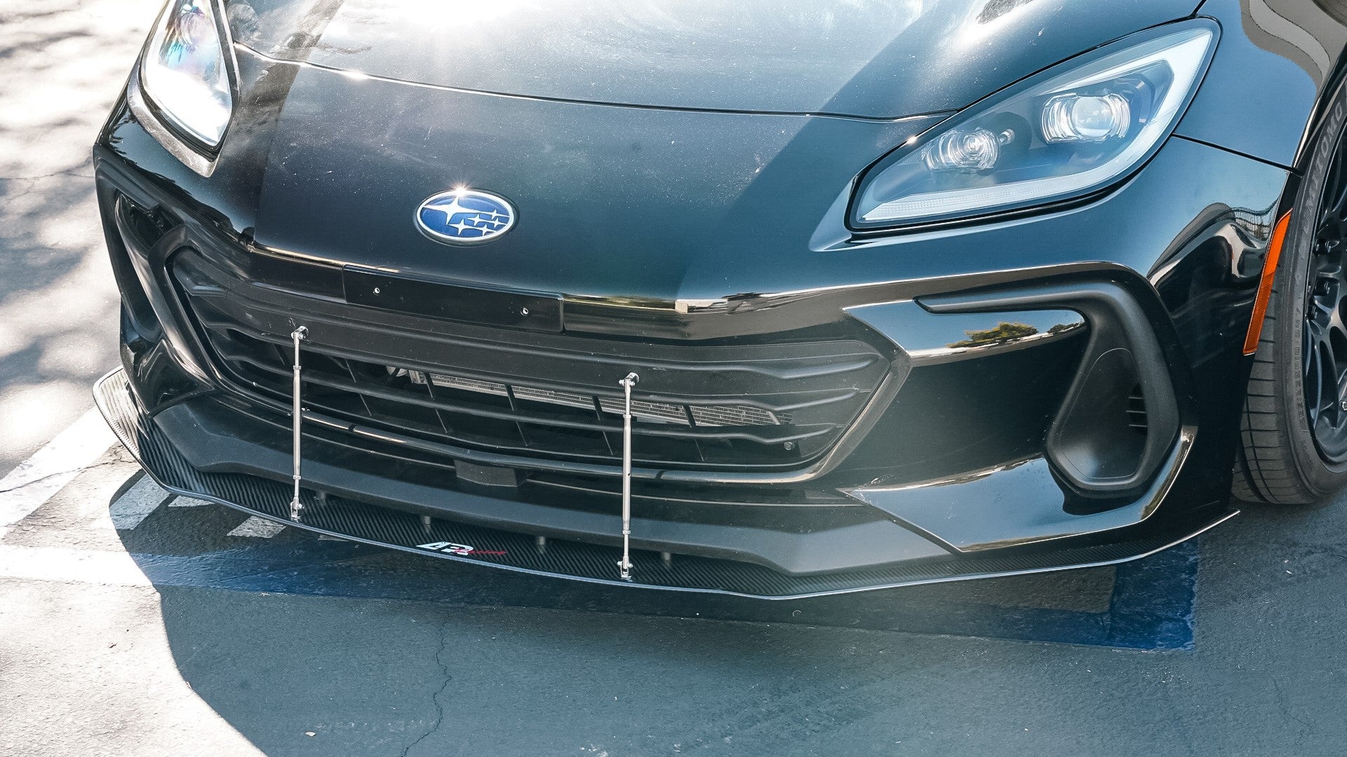 APR Peformance  Subaru BRZ Carbon Fiber Wind Splitter w/ Rods 2022-2024