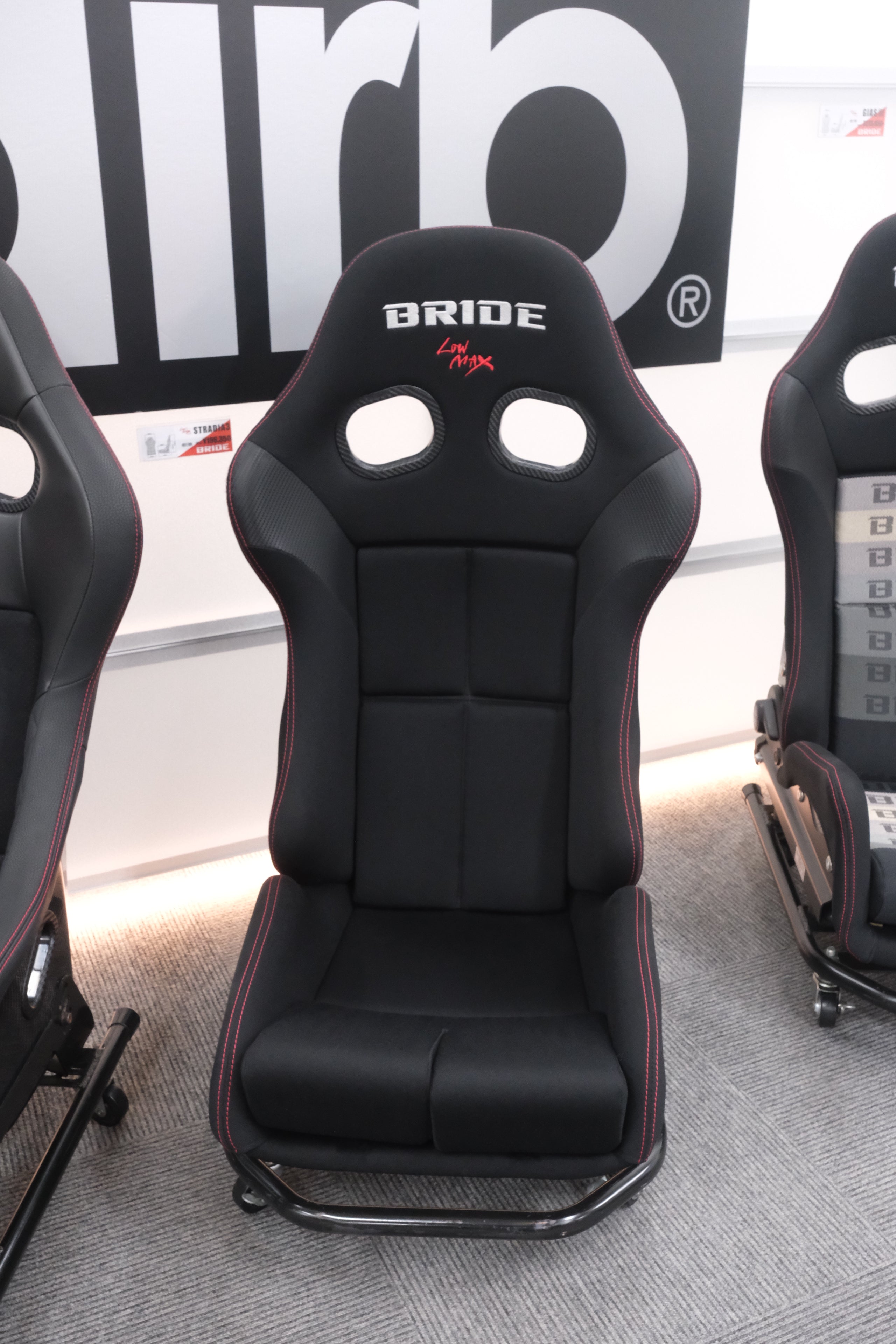 Bride Black Stradia III in Super Aramid Carbon Shell w. Low Cushion