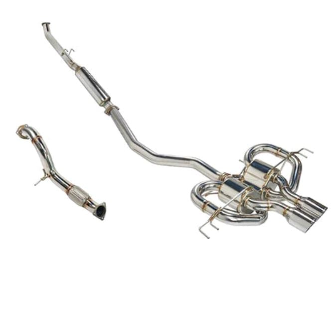 Remark 17-21 Honda Civic Type R FK8 Sports Touring CatBack Exhaust/Front Pipe - Stainless Steel