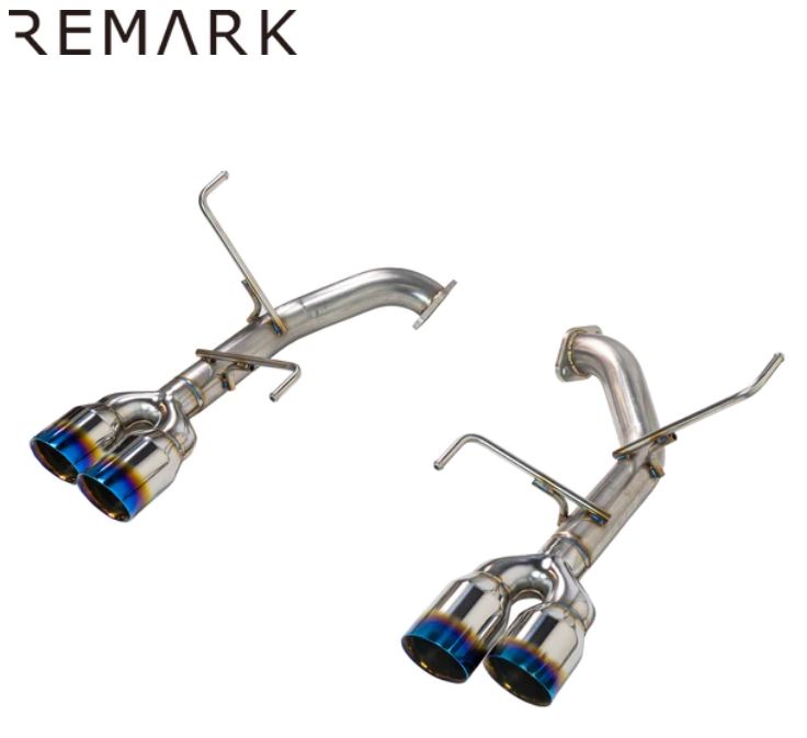 Remark 2022+ Subaru WRX (VB) 3.5in Axleback Exhaust w/ Burnt Stainless Double Wall Tip