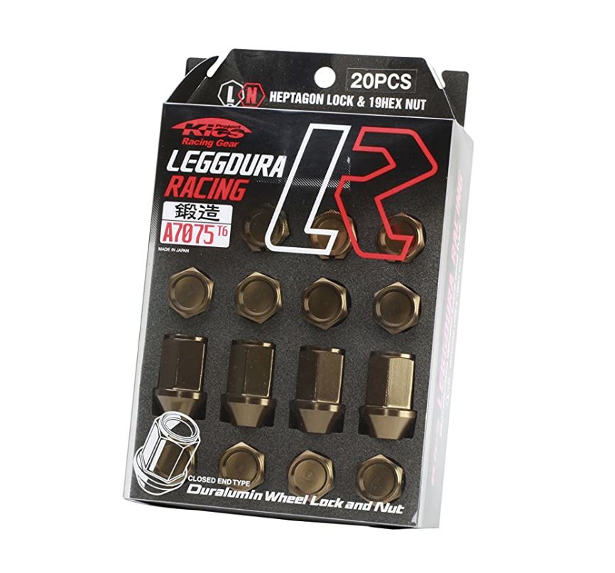 Project Kics 12X1.25 Bronze Leggdura Racing Lug Nuts - 16 PCS (WKIC36B)