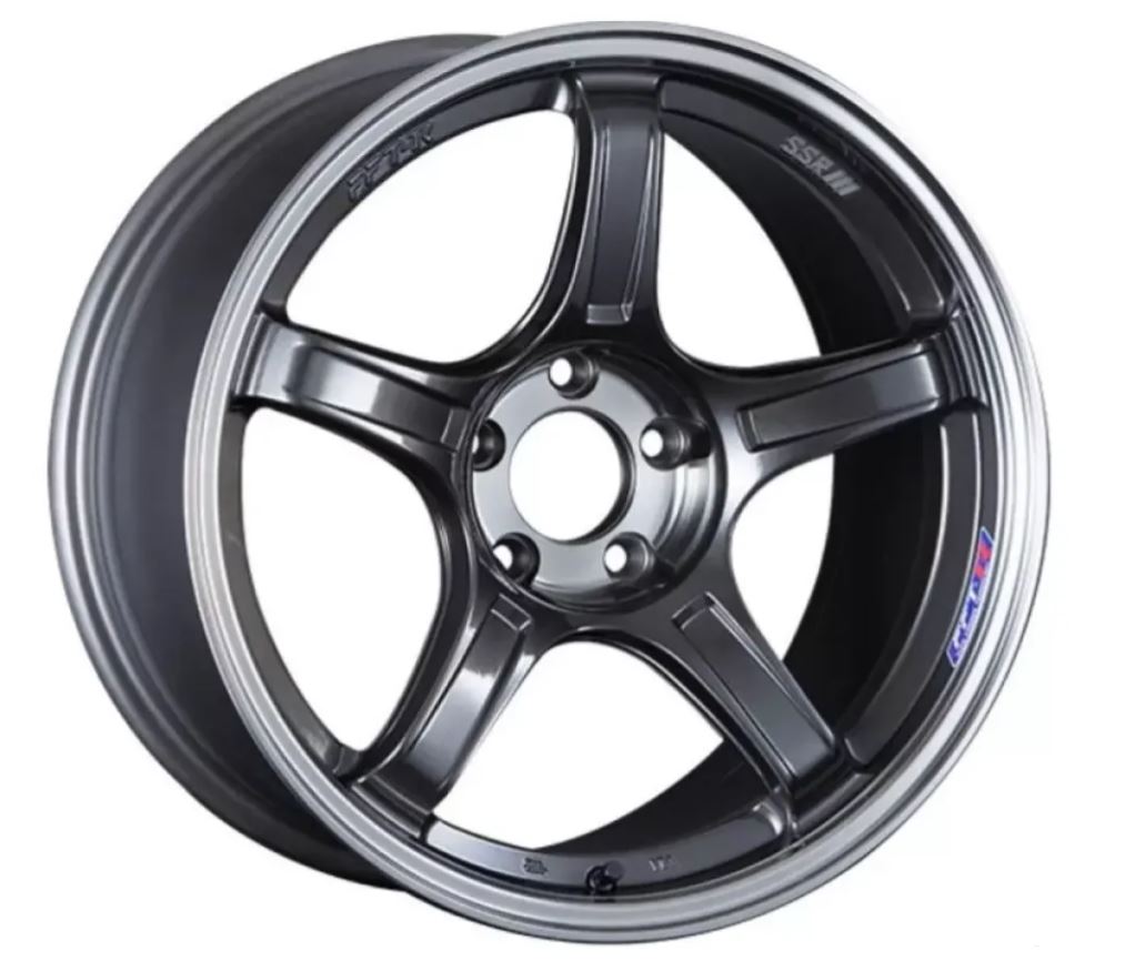 SSR GTX03 18x9.5 5x114.3 22mm Offset Black Graphite Wheel (XC18950+2205GGM)