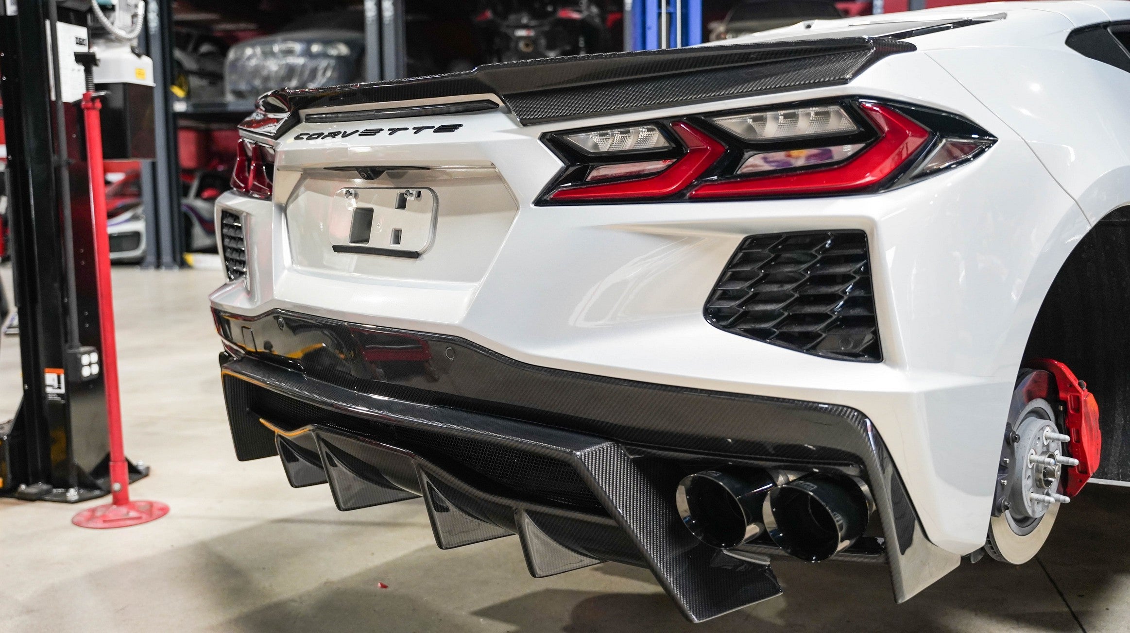APR Peformance  Chevrolet Corvette C8 Rear Spoiler Delete 2020-UP