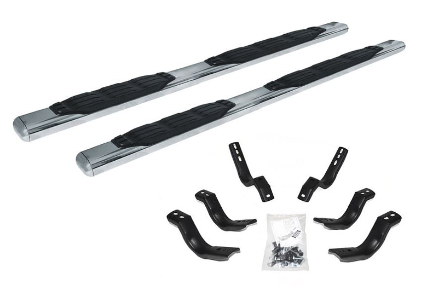 Go Rhino 2022+ Toyota Tundra Crew Max 4dr 5in. 1000 Series Complete Kit w/Sidestep + Brkts - Polished (105443587PS)