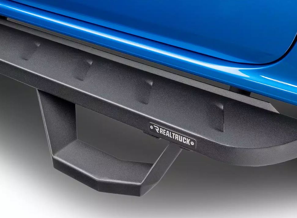 Go Rhino 2022 Toyota Tundra DC 4dr Kit w/RB10 Running Board + Brkts + 4 RB10 Drop Steps - Tex. Blk (6344358020PC)