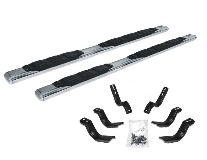 Go Rhino 2022+ Toyota Tundra Double Cab 4dr 5in. 1000 Series Kit w/Sidestep + Brkts - Polished (105443580PS)