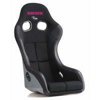 Bride Zeta IV Veria Black Bucket Seat w. Pink Stitch