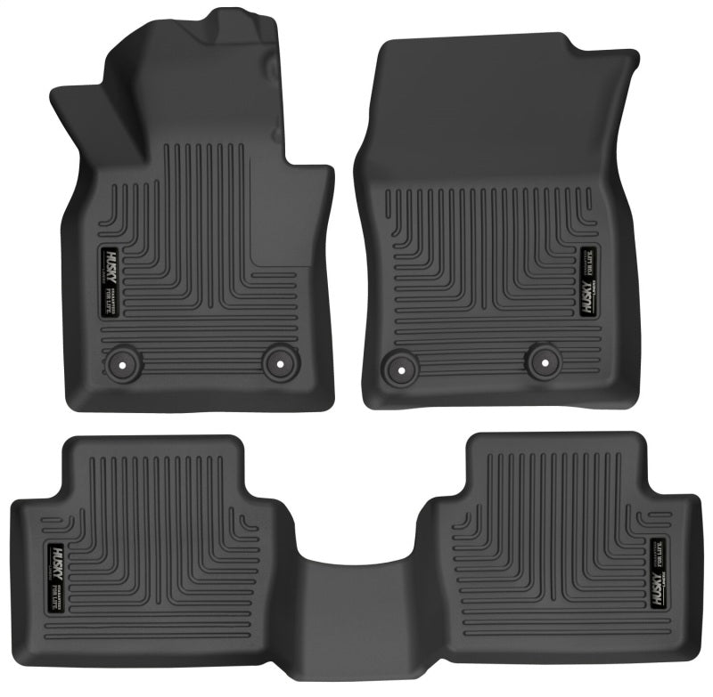Husky Liners 19-22 Mazda 3 / 20-22 CX-30 WeatherBeater Front & 2nd Seat Floor Liners - Black (95121)