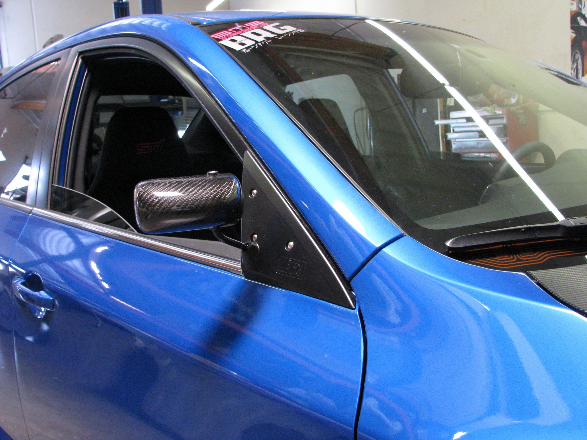APR Peformance  Subaru Impreza WRX/ STI Formula 3 Carbon Fiber Mirror/Black 2008-2014
