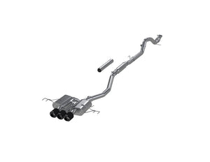 MBRP 23-24 Honda Civic Type R 2.0L T304 SS 3in Cat-Back Exhaust Triple Center Outlet w/ Carbon Tips (S49023CF)