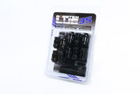 Wheel Mate Monster Open End Lug Nut Set of 20 - Black 35mm 12x1.50