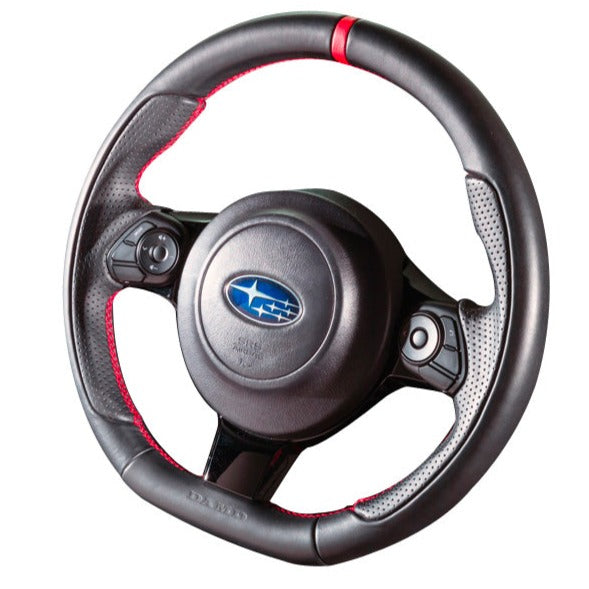 DAMD 2019+ GR86/ BRZ/ 86 D-Shape Steering Wheel Black w. Red