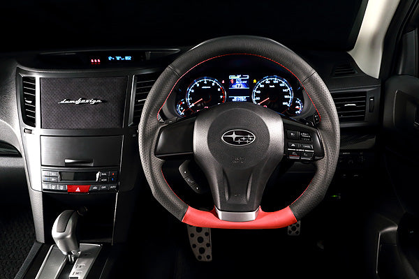 DAMD Volante en forma de D Fórmula roja: Impreza 11-16, Legacy/Outback 12-14, Forester 14-16 y Crosstrek 13-16