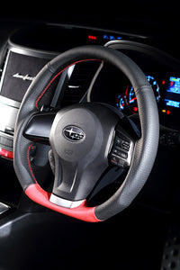 DAMD Volante en forma de D Fórmula roja: Impreza 11-16, Legacy/Outback 12-14, Forester 14-16 y Crosstrek 13-16